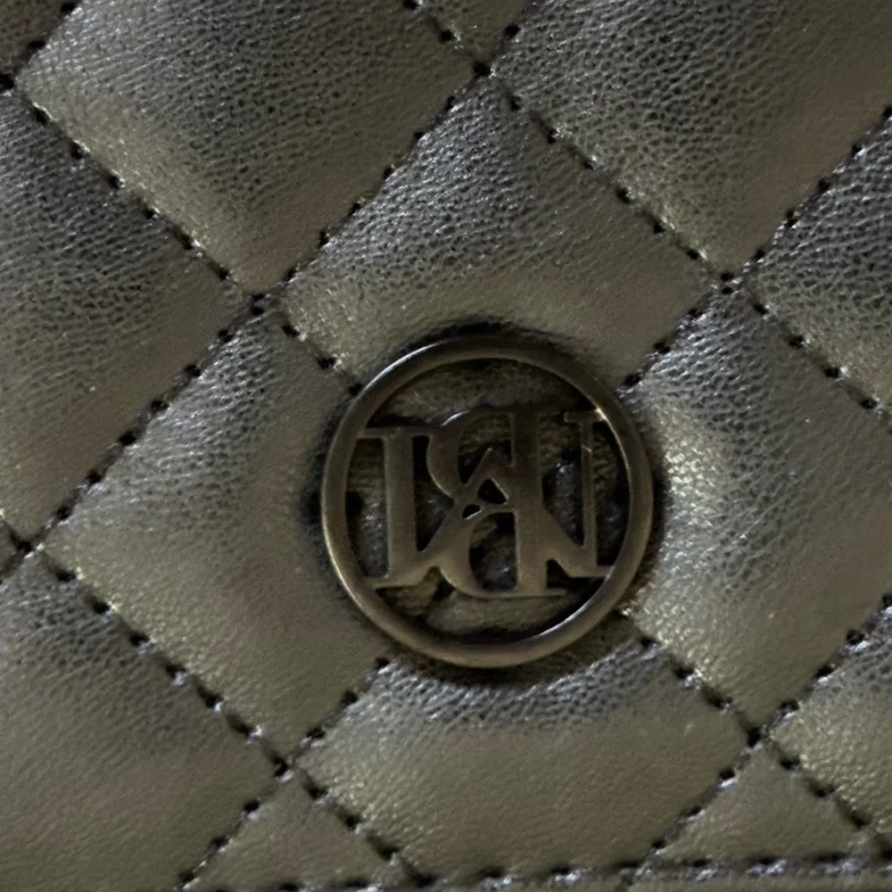 Badgley Mischka Black Quilted Wristlet - Picture 6 of 8